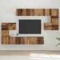 Preview: ARDEBO.de - TV-Schrank-Set 10 pcs Altholz 180 x 30 x 90.5 cm Holzwerkstoff