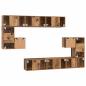Preview: TV-Schrank-Set 10 pcs Altholz 180 x 30 x 90.5 cm Holzwerkstoff
