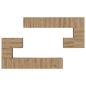 Preview: TV-Schrank-Set 10 pcs Eiche handwerklich 180 x 30 x 90.5 cm
