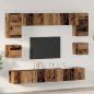 Preview: ARDEBO.de - TV-Schrank-Set 8 pcs Altholz 100 x 30 x 30 cm Holzwerkstoff