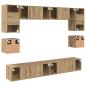 Preview: TV-Schrank-Set 8 pcs Eiche handwerklich 100 x 30 x 30 cm