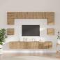 Preview: TV-Schrank-Set 8 pcs Eiche handwerklich 100 x 30 x 30 cm