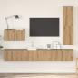 Preview: ARDEBO.de - TV-Schrank-Set 4 pcs Eiche handwerklich 30,5 x 30 x 110 cm