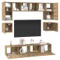 Preview: TV-Schrank-Set 8 pcs Eiche handwerklich 80 x 30 x 30 cm