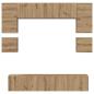 Preview: TV-Schrank-Set 8 pcs Eiche handwerklich 80 x 30 x 30 cm