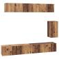 Preview: TV-Schrank-Set 6 pcs Altholz Standard Mittel Holzwerkstoff