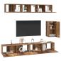 Preview: TV-Schrank-Set 6 pcs Altholz Standard Mittel Holzwerkstoff