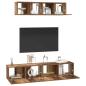 Preview: TV-Schrank Set Wandmontiert Sonstiges mit Speicher mit Tür 4 pcs Altholz Mittel Holzwerkstoff