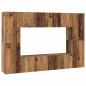 Preview: TV-Schrank-Set mit Regal Wandmontiert mit Speicher mit Tür 8 pcs Altholz 60 x 30 x 30 cm