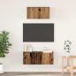Preview: ARDEBO.de - TV-Schrank Set 2 pcs Altholz 80 x 30 x 30 cm Holzwerkstoff