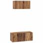 Preview: TV-Schrank Set 2 pcs Altholz 80 x 30 x 30 cm Holzwerkstoff