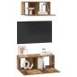 Preview: TV-Schrank Set 2 pcs Altholz 80 x 30 x 30 cm Holzwerkstoff