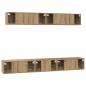 Preview: TV-Schrank Set 5 pcs Eiche handwerklich 80 x 30 x 30 cm Mittel