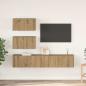 Preview: ARDEBO.de - TV-Schrank-Set 4 pcs Eiche handwerklich 80 x 30 x 30 cm
