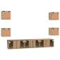 Preview: TV-Schrank-Set 7 pcs Eiche handwerklich 60 x 30 x 30 cm