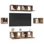Preview: TV-Schrank-Set 6 pcs Altholz Mittel 30,5 x 30 x 30 cm