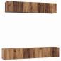 Preview: TV-Schrank Set 5 pcs Altholz Standard Mittel Holzwerkstoff
