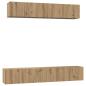 Preview: TV-Schrank Set 5 pcs Eiche handwerklich Mittel 80 x 30 x 30 cm