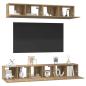 Preview: TV-Schrank Set 5 pcs Eiche handwerklich Mittel 80 x 30 x 30 cm