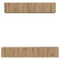 Preview: TV-Schrank Set 5 pcs Eiche handwerklich Mittel 80 x 30 x 30 cm