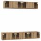 Preview: TV-Schrank Set 5 pcs Eiche handwerklich Mittel 80 x 30 x 30 cm