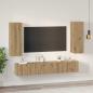Preview: TV-Schrank-Set 4 pcs Eiche handwerklich 30,5 x 30 x 90 cm
