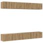 Preview: TV-Schrank-Set 6 pcs Eiche handwerklich 60 x 30 x 35 cm