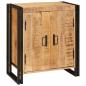 Preview: Nachttisch Braun 38 x 33 x 58 cm Massives, grobes Mangoholz