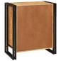 Preview: Nachttisch Braun 38 x 33 x 58 cm Massives, grobes Mangoholz