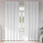 Preview: ARDEBO.de - Verdunkelungsvorhänge 2 pcs Reinweiß 245 x 140 cm Polyester