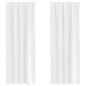 Preview: Verdunkelungsvorhänge 2 pcs Reinweiß 245 x 140 cm Polyester