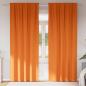 Preview: ARDEBO.de - Verdunkelungsvorhänge 2 pcs Leuchtendes Orange 260 x 140 cm
