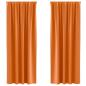 Preview: Verdunkelungsvorhänge 2 pcs Leuchtendes Orange 260 x 140 cm