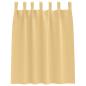 Preview: Verdunkelungs-Vorhänge mit Ringen 2 Stk. Beige 140 x 140 cm