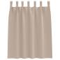 Preview: Verdunkelungsvorhänge 2 pcs Taupe 140 x 140 cm Polyester