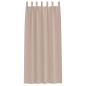 Preview: Verdunkelungsvorhänge 2 pcs Taupe 225 x 140 cm Polyester