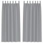 Preview: Verdunkelungsvorhänge 2 pcs Hellgrau 260 x 140 cm Polyester