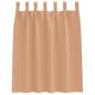 Preview: Verdunkelungsvorhänge 2 pcs Hellbraun 140 x 140 cm Polyester