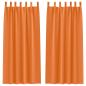 Preview: Verdunkelungsvorhänge 2 pcs Leuchtendes Orange 225 x 140 cm