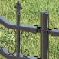 Preview: Gartenzaun Grau 115 cm Pulverbeschichteter Stahl