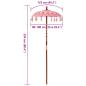 Preview: Balinesischer Sonnenschirm Sonstiges Rosa x 260 cm
