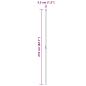 Preview: Zaunpfosten 12 pcs Silber 210 cm Galvanisierter Stahl
