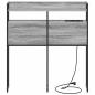 Preview: Stauraum-Kopfteil Grau Sonoma 75 cm Holzwerkstoff