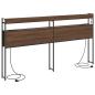 Preview: Stauraum-Kopfteil Braune Eiche 180 cm Holzwerkstoff