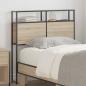 Preview: ARDEBO.de - Stauraum-Kopfteil Wandmontiert mit Kopfteil mit Speicher Sonoma Eiche 75 cm Holzwerkstoff