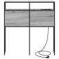 Preview: Stauraum-Kopfteil Wandmontiert mit Kopfteil mit Speicher Grau Sonoma 90 cm Holzwerkstoff