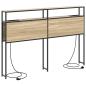 Preview: Stauraum-Kopfteil Sonoma Eiche 120 cm Holzwerkstoff