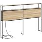 Preview: Stauraum-Kopfteil Sonoma Eiche 120 cm Holzwerkstoff