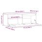 Preview: Wandschrank Wachsbraun 100 x 30 x 35 cm Massivholz Kiefer
