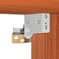 Preview: Wandschrank Wachsbraun 100 x 30 x 35 cm Massives Kiefernholz